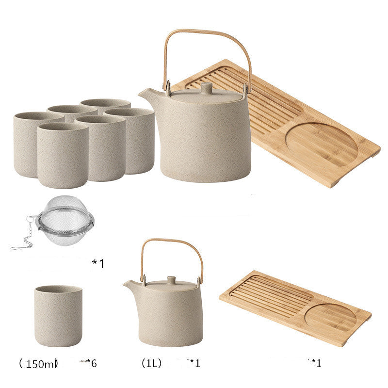 Retro Large Capacity Ceramic Tea Set