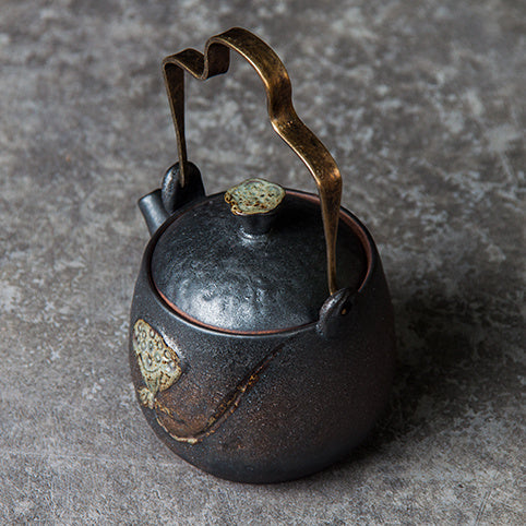 Handmade Retro Ceramic Teapot