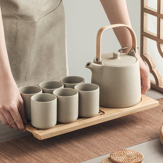 Retro Large Capacity Ceramic Tea Set